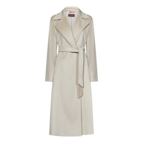 Max Mara Beige Wrap Coat Aw24 Beige, Dam