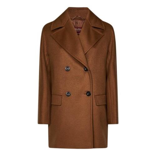 Max Mara Brun Kasmir Kimonoärm Kappa Brown, Dam