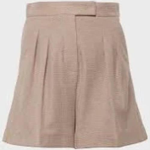 Max Mara Stiliga Sommar Shorts för Kvinnor Beige, Dam