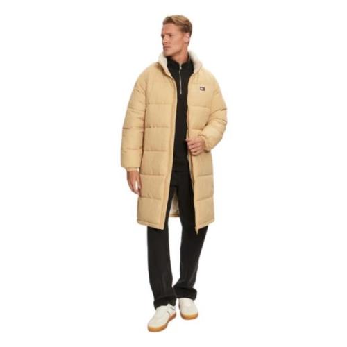 Tommy Hilfiger Beige Puffer Coat med Fyllning Beige, Herr