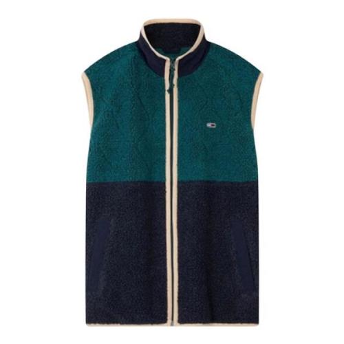 Tommy Hilfiger Grön Teddy Fleece Gilet Green, Herr