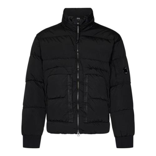 C.p. Company Svart jacka för män Aw24 Black, Herr