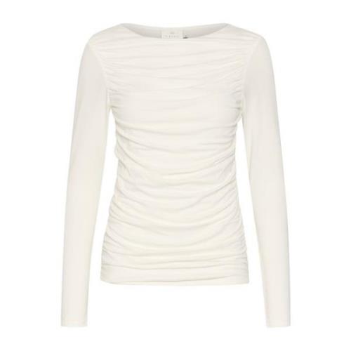 Kaffe Krita Kalotte Blus Topp White, Dam