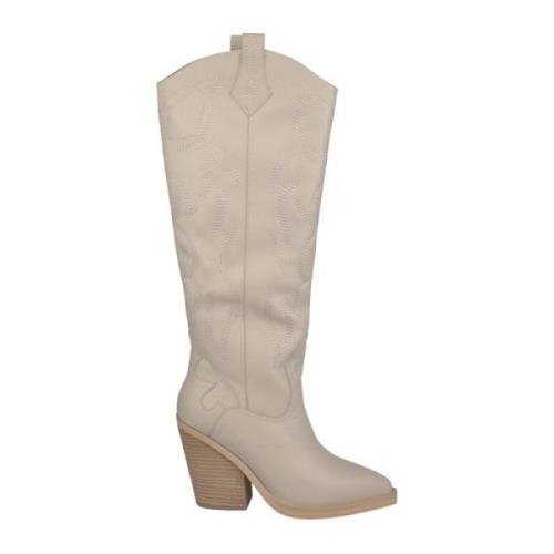 Alma EN Pena Cowboy-stil stövel Beige, Dam