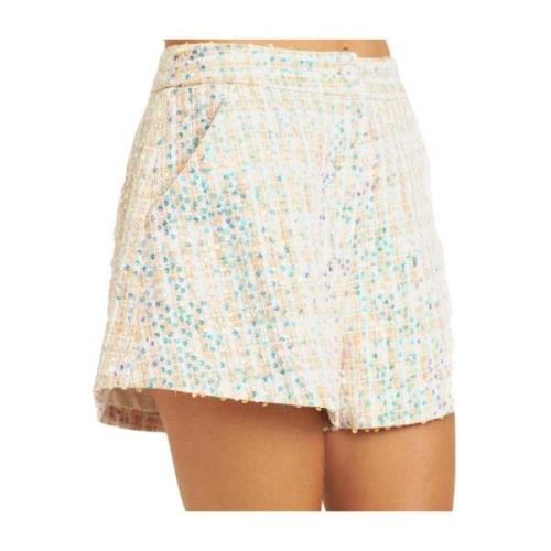 Alma EN Pena Paljettshorts juvelknapp Beige, Dam