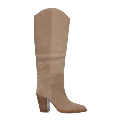 Alma EN Pena Bredklackad ankelboot Beige, Dam