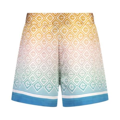 Casablanca Gradient Monogram Silkes Shorts Multicolor, Dam