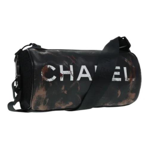 Chanel Vintage Pre-owned Nylon chanel-vskor Black, Dam