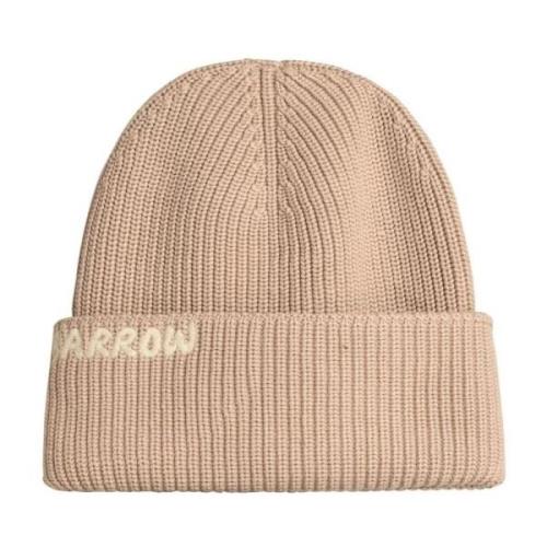 Barrow Beige Bomull Beret med Tonal Sömn Beige, Herr