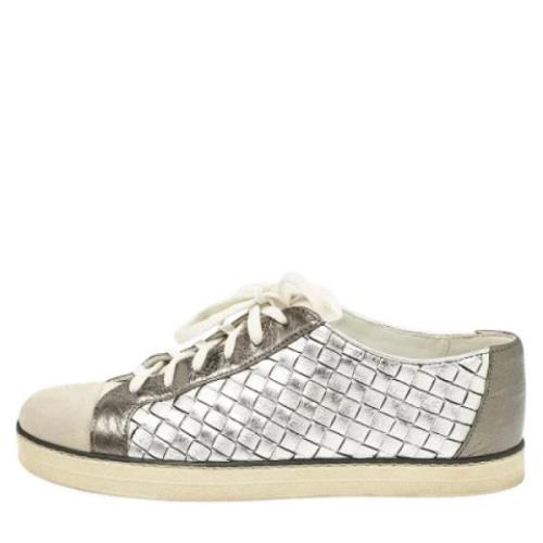 Bottega Veneta Vintage Pre-owned Laeder sneakers Gray, Dam