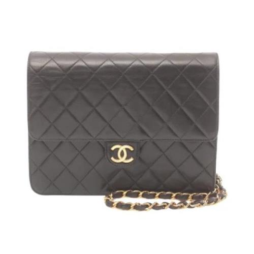 Chanel Vintage Pre-owned Laeder axelremsvskor Black, Dam