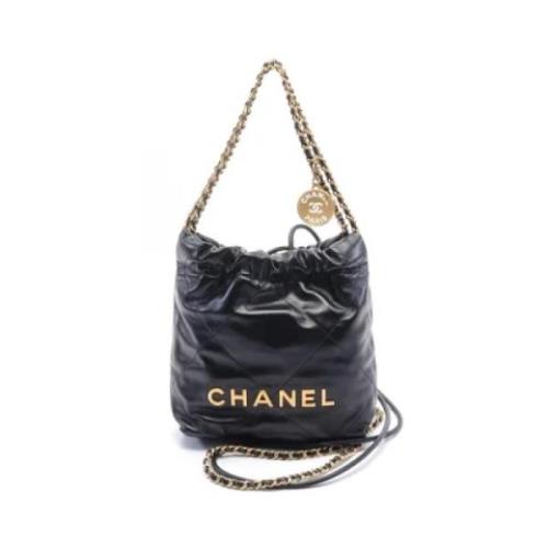 Chanel Vintage Pre-owned Laeder axelremsvskor Black, Dam