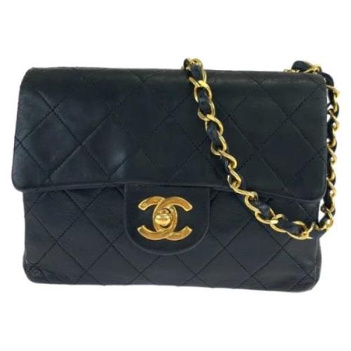 Chanel Vintage Pre-owned Laeder crossbodyvskor Black, Dam