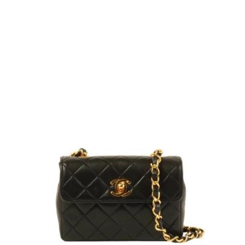 Chanel Vintage Pre-owned Tyg chanel-vskor Black, Dam