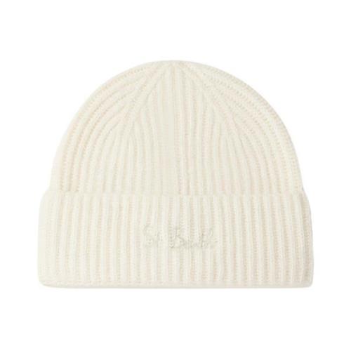 MC2 Saint Barth Moss Beanie Hat White, Herr