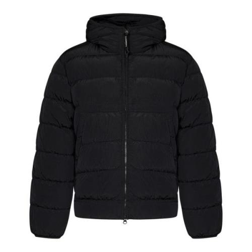 C.p. Company Svart jacka för män Aw24 Black, Herr