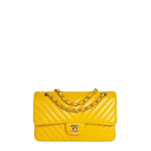 Chanel Vintage Pre-owned Laeder chanel-vskor Yellow, Dam