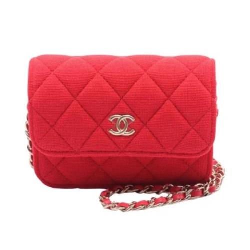 Chanel Vintage Pre-owned Bomull chanel-vskor Red, Dam