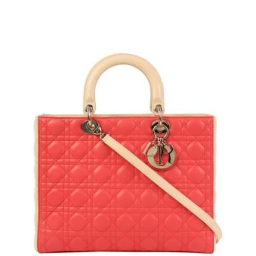 Dior Vintage Pre-owned Tyg dior-vskor Pink, Dam