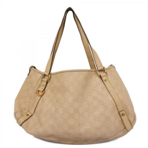 Gucci Vintage Pre-owned Laeder gucci-vskor Beige, Dam