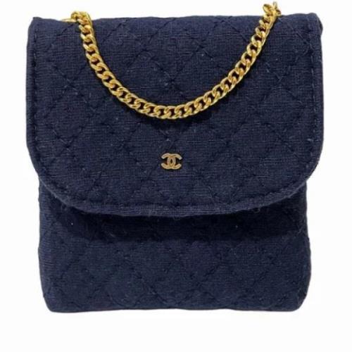 Chanel Vintage Pre-owned Bomull chanel-vskor Blue, Dam