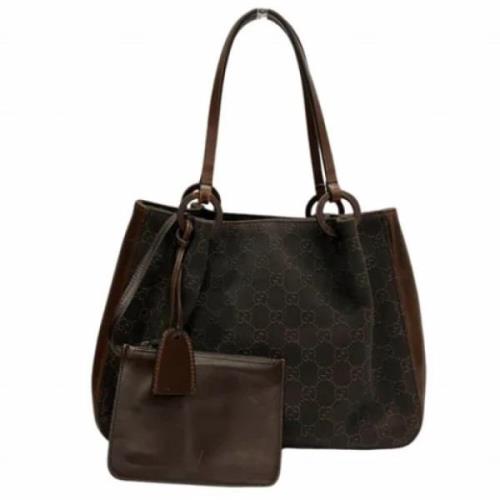 Gucci Vintage Pre-owned Canvas totevskor Brown, Dam