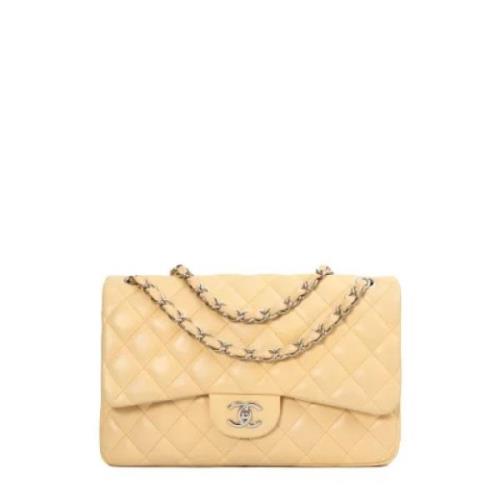 Chanel Vintage Pre-owned Laeder chanel-vskor Beige, Dam