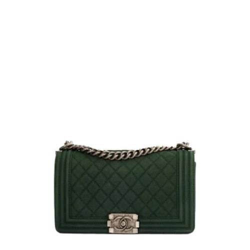 Chanel Vintage Pre-owned Laeder chanel-vskor Green, Dam