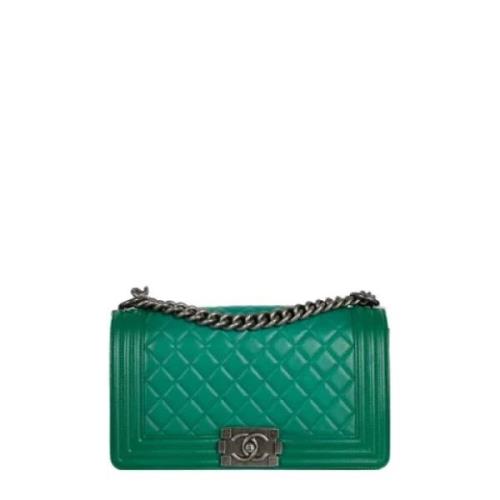 Chanel Vintage Pre-owned Laeder chanel-vskor Green, Dam