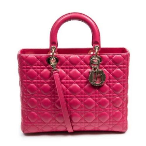 Dior Vintage Pre-owned Laeder handvskor Pink, Dam