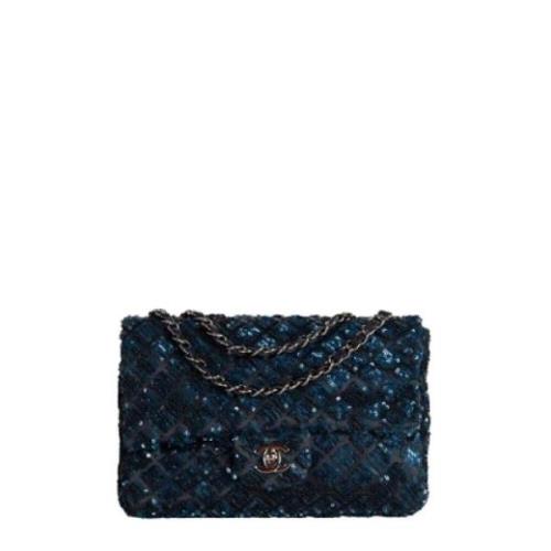 Chanel Vintage Pre-owned Tyg chanel-vskor Blue, Dam