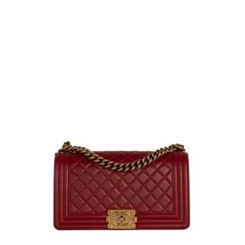 Chanel Vintage Pre-owned Laeder chanel-vskor Red, Dam