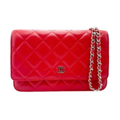 Chanel Vintage Pre-owned Laeder plnbcker Red, Dam