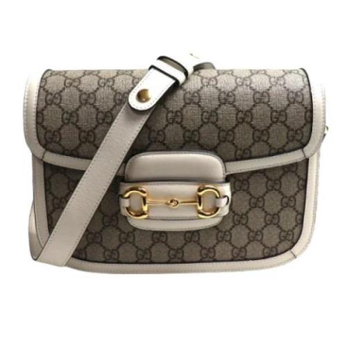 Gucci Vintage Pre-owned Canvas gucci-vskor Beige, Dam