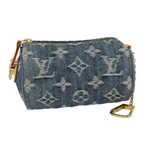 Louis Vuitton Vintage Pre-owned Canvas necessrer Blue, Dam