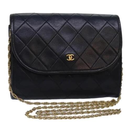 Chanel Vintage Pre-owned Laeder axelremsvskor Black, Dam