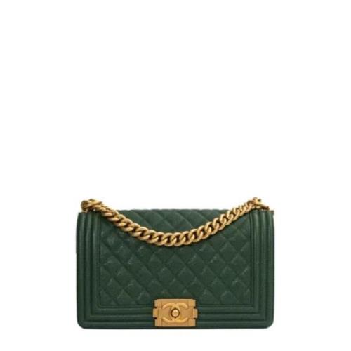 Chanel Vintage Pre-owned Laeder chanel-vskor Green, Dam