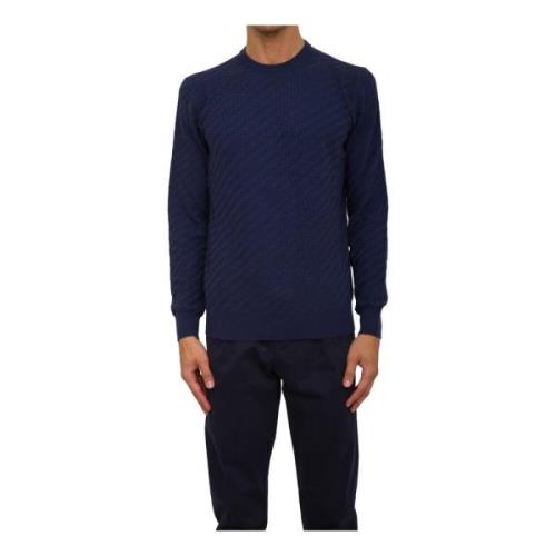 Corneliani Stilig Maglia Skjorta för Män Blue, Herr