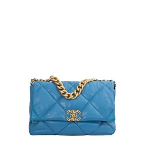 Chanel Vintage Pre-owned Laeder chanel-vskor Blue, Dam