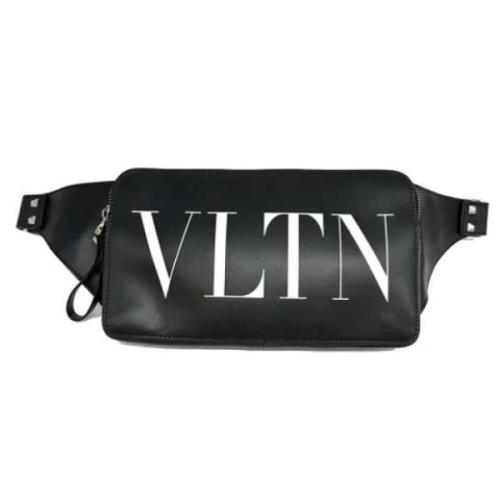 Valentino Vintage Pre-owned Laeder crossbodyvskor Black, Dam