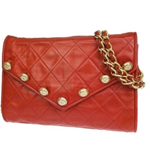 Chanel Vintage Pre-owned Laeder chanel-vskor Red, Dam