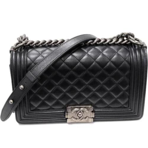 Chanel Vintage Pre-owned Laeder crossbodyvskor Black, Dam