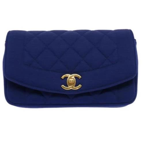 Chanel Vintage Pre-owned Canvas chanel-vskor Blue, Dam