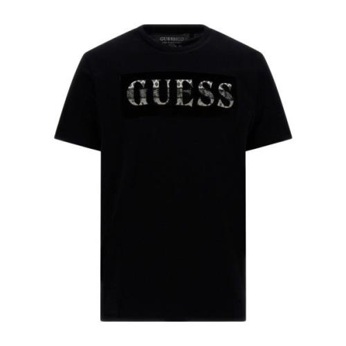 Guess Velvet T-shirt Black, Herr