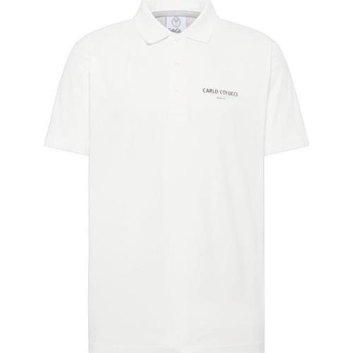 Carlo Colucci De Santis Basic Line Polo Shirt White, Herr