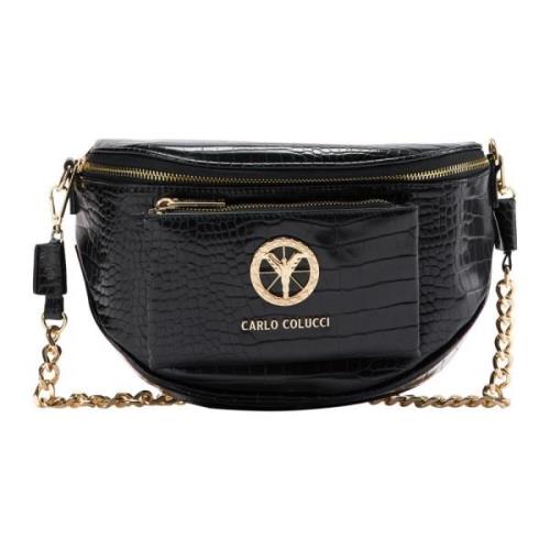 Carlo Colucci Shoulder Bags Black, Unisex