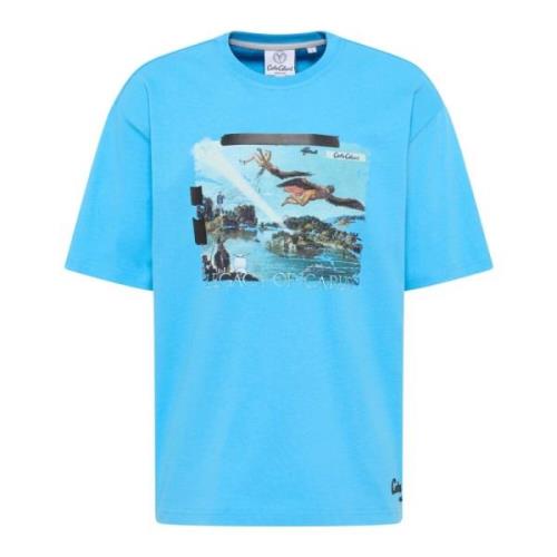 Carlo Colucci Ikarus Oversize T-shirt Blue, Herr