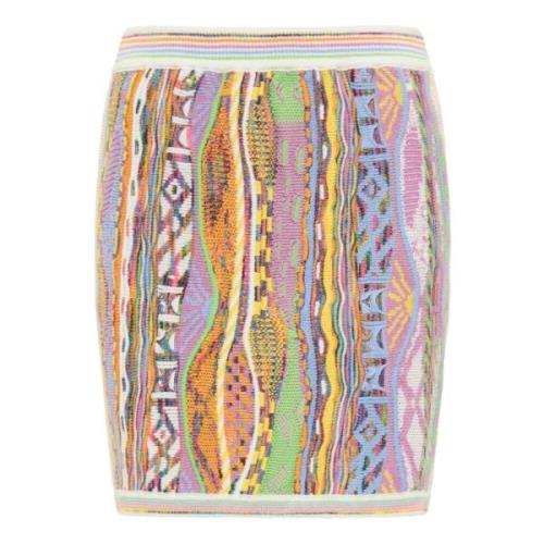 Carlo Colucci Jacquard Stickad Kjol Cuya Multicolor, Dam