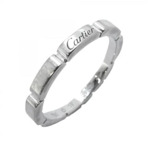 Cartier Vintage Pre-owned Vitt guld ringar Gray, Dam