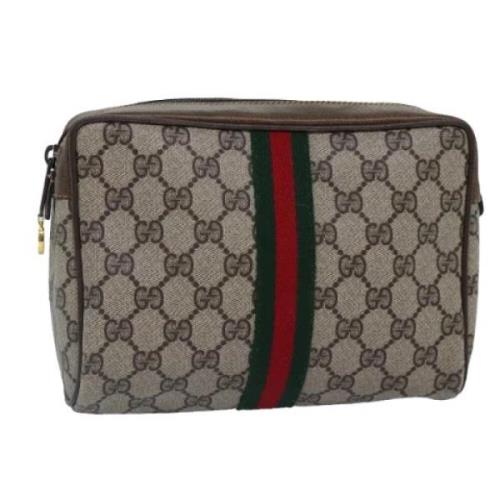 Gucci Vintage Pre-owned Canvas kuvertvskor Beige, Dam